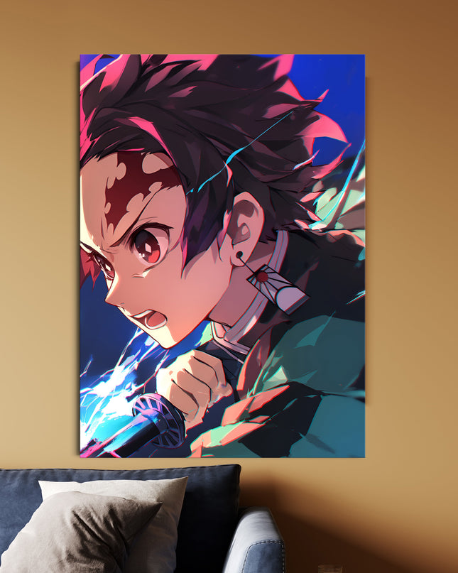 Tanjiro Kamado Water Breathing Poster | Demon Slayer Anime Wall Art Lazywalls