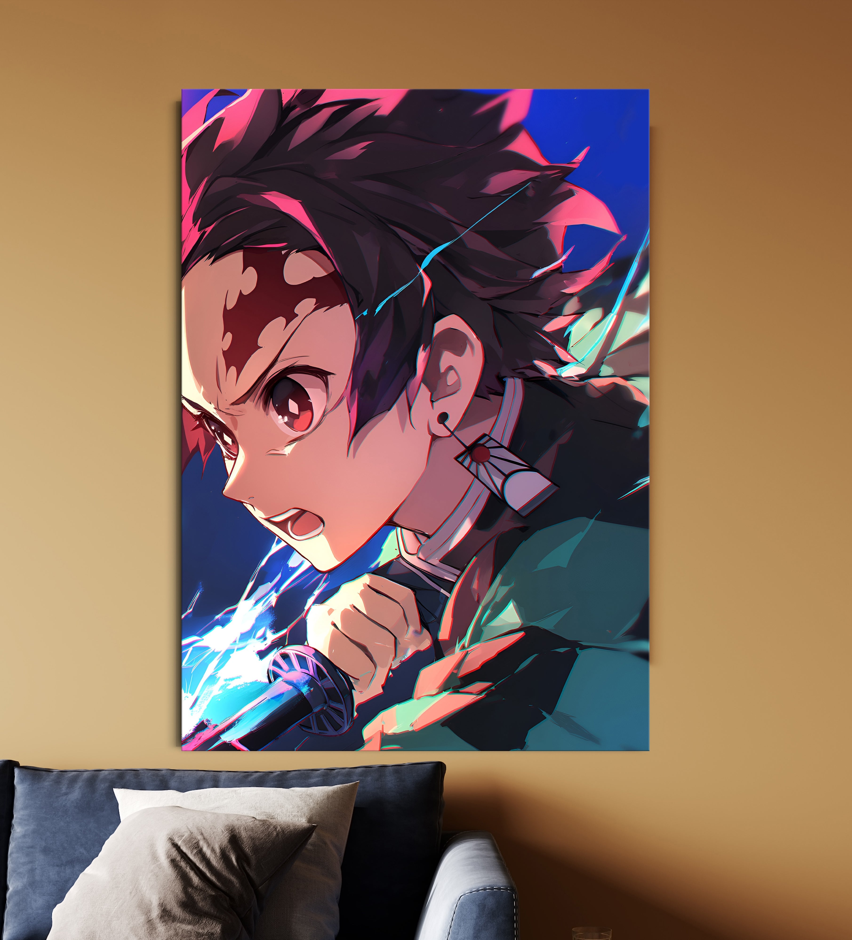 Tanjiro Kamado Water Breathing Poster | Demon Slayer Anime Wall Art Lazywalls