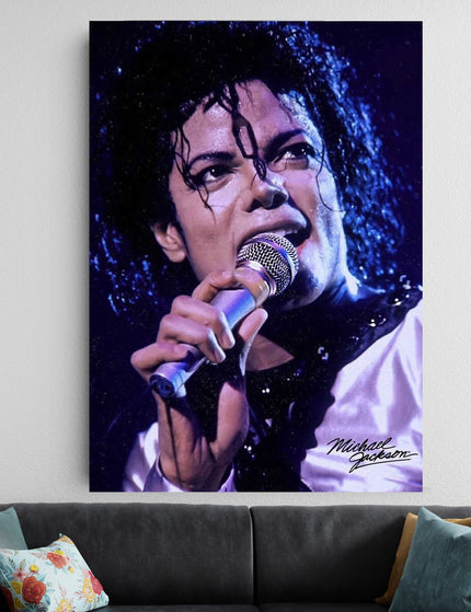 Michael Jackson Live Performance Poster | Signature MJ Wall Art Lazywalls