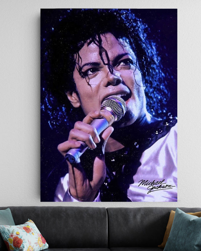 Michael Jackson Live Performance Poster | Signature MJ Wall Art Lazywalls