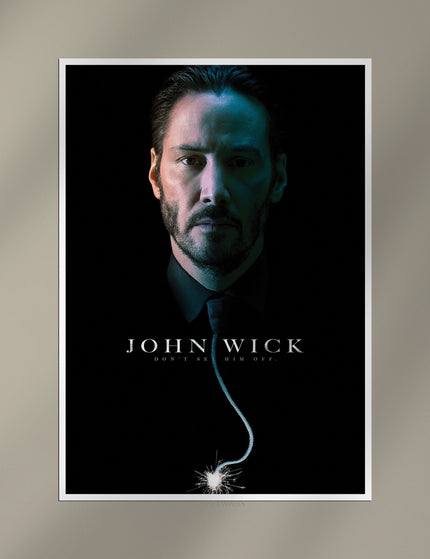 John Wick Poster | Minimalist Action Movie Wall Art Print Lazywalls
