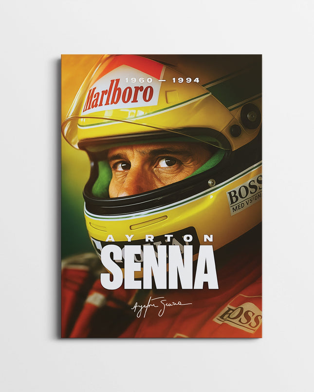 Ayrton Senna Tribute Poster (1960–1994) | Formula 1 Legend Wall Art Lazywalls