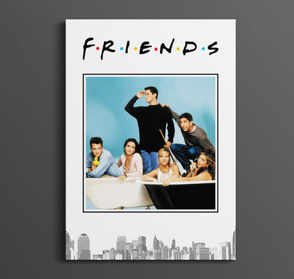 Friends TV Show Poster | Classic 90s Sitcom Cast Wall Art Print Lazywalls