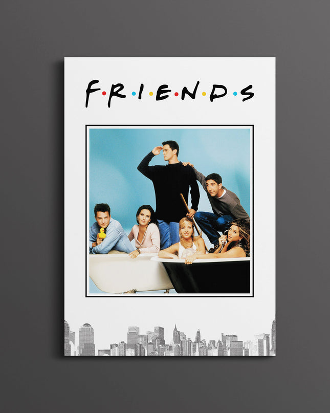 Friends TV Show Poster | Classic 90s Sitcom Cast Wall Art Print Lazywalls