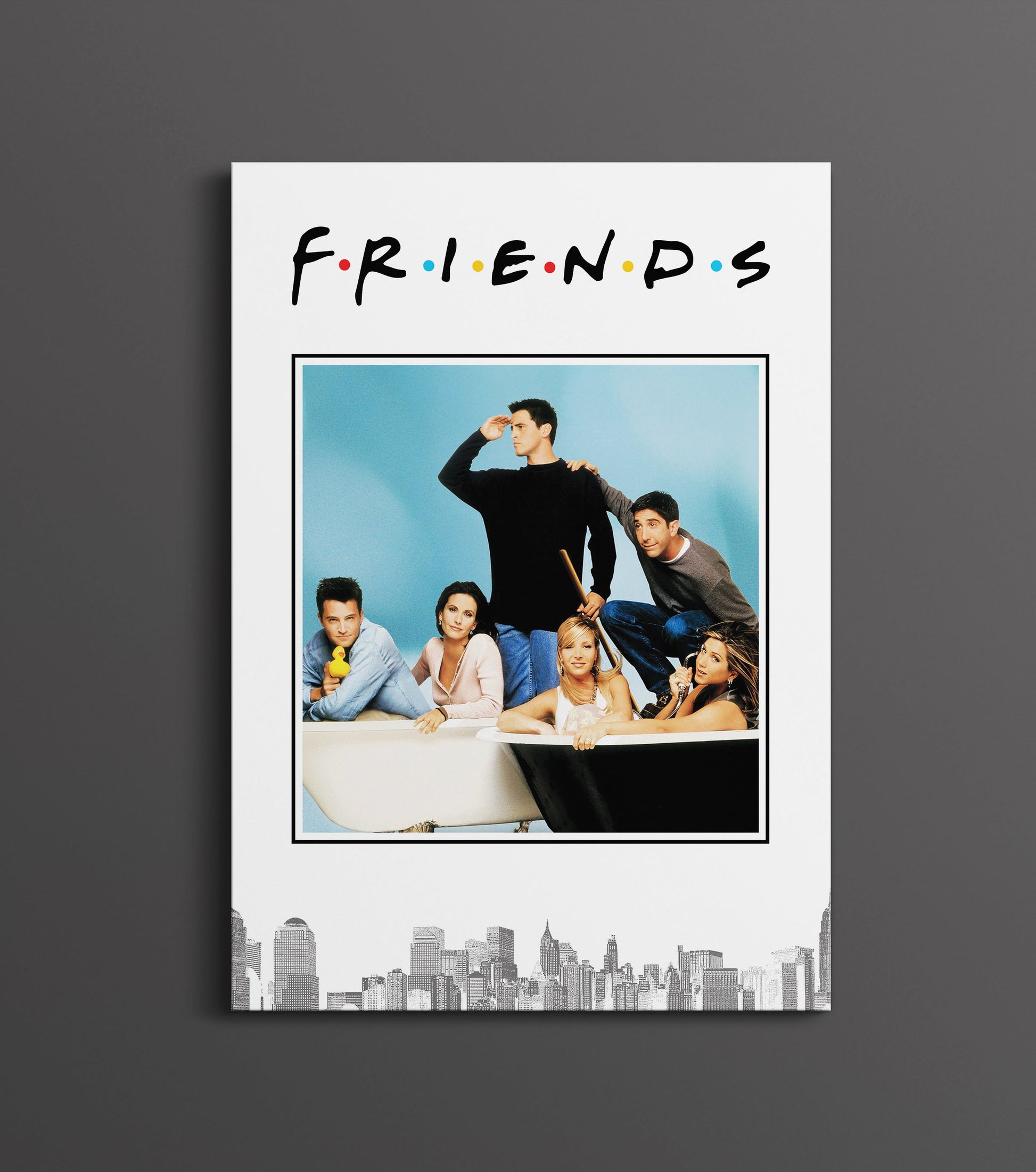Friends TV Show Poster | Classic 90s Sitcom Cast Wall Art Print Lazywalls