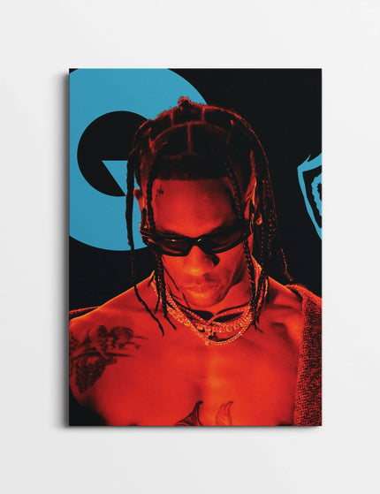 Travis Scott Poster | Rap Music Wall Art Portrait Lazywalls