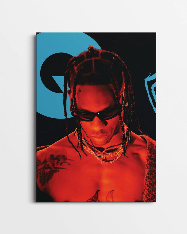 Travis Scott Poster | Rap Music Wall Art Portrait Lazywalls