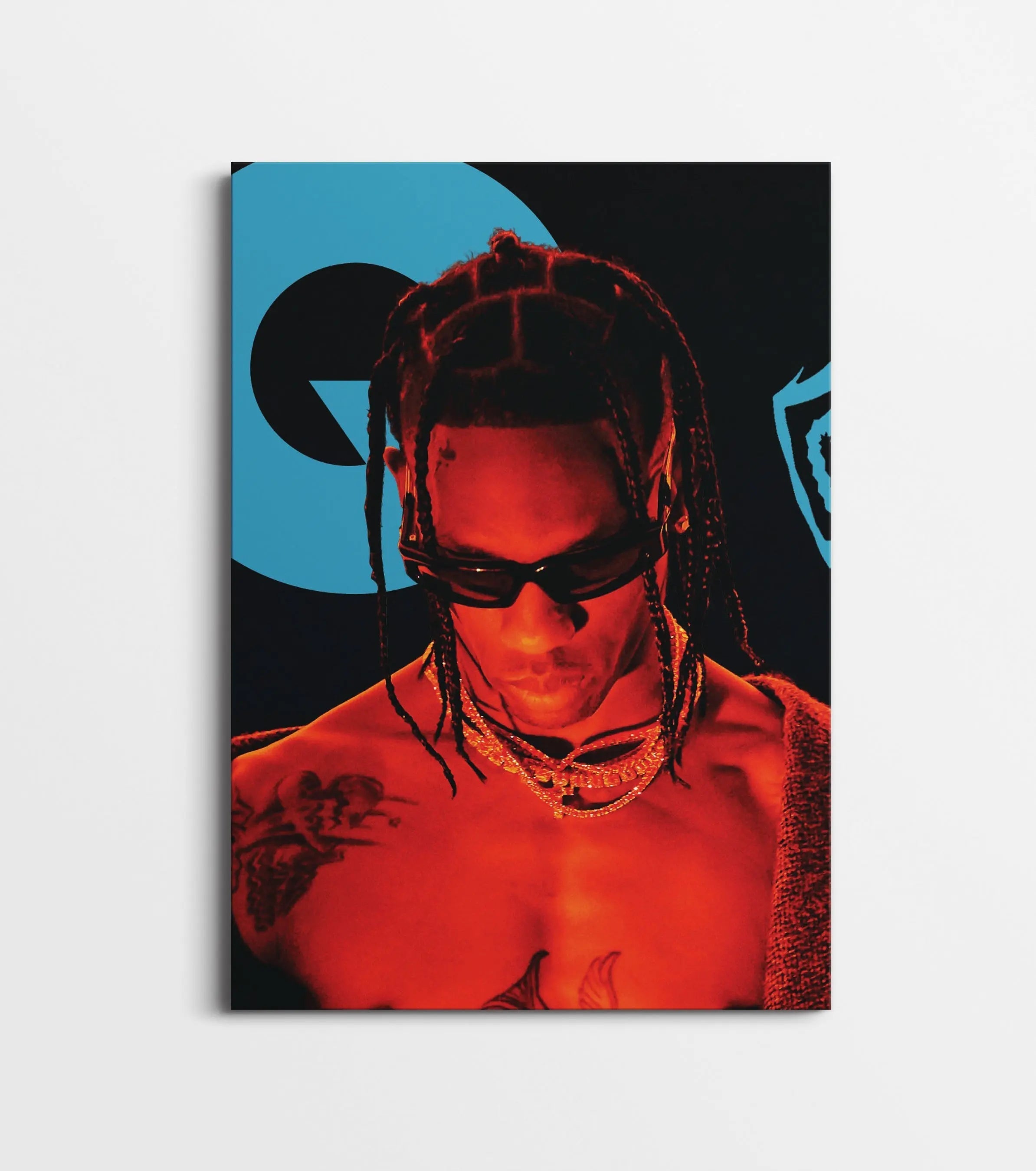Travis Scott Poster | Rap Music Wall Art Portrait Lazywalls