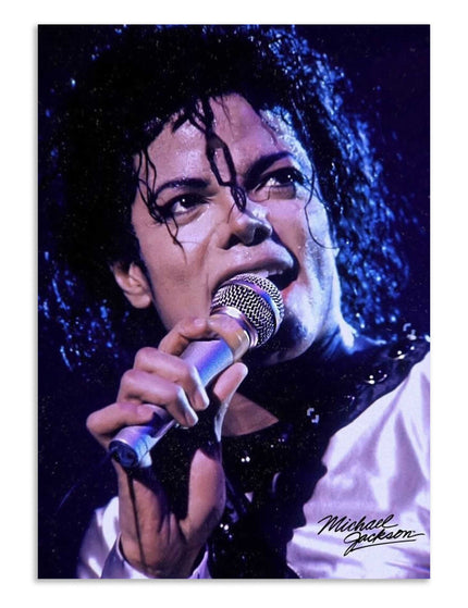 Michael Jackson Live Performance Poster | Signature MJ Wall Art Lazywalls