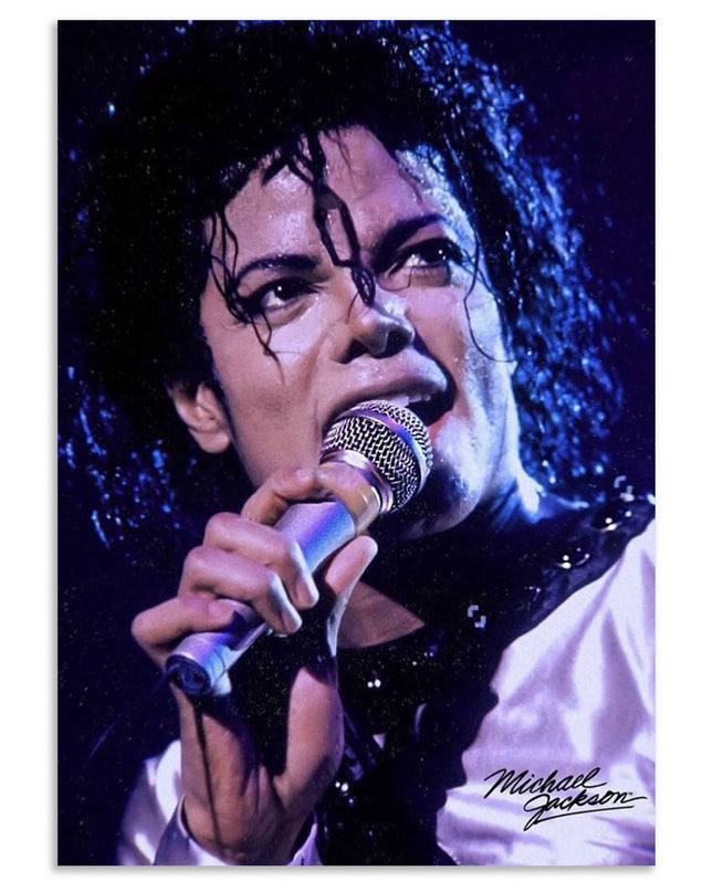Michael Jackson Live Performance Poster | Signature MJ Wall Art Lazywalls