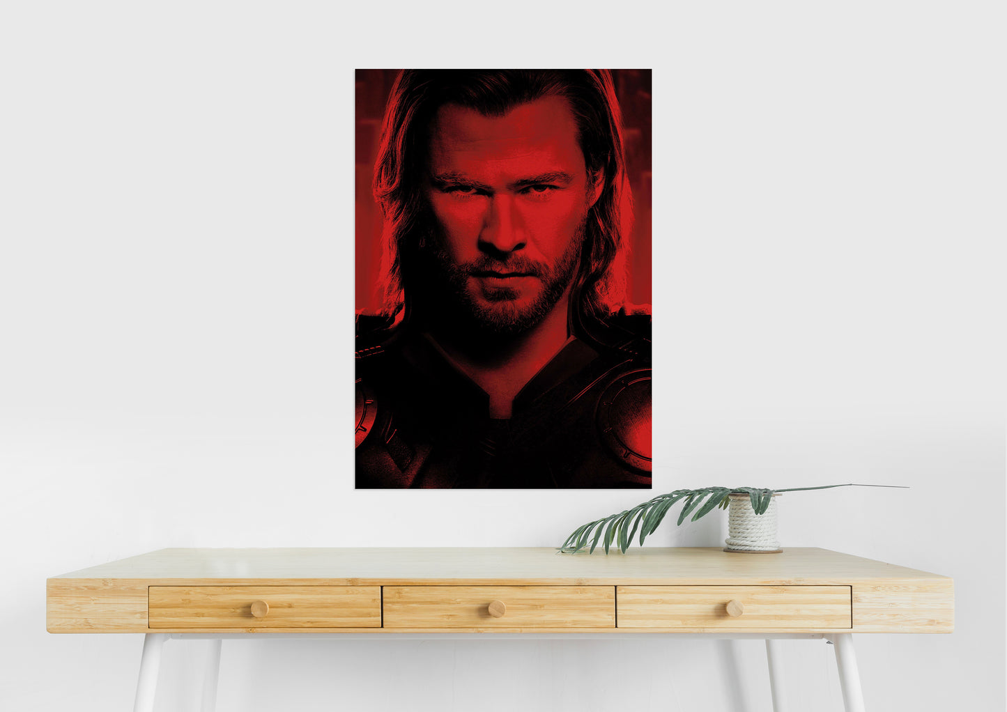 Thor Red Aesthetic Poster | Marvel Superhero Wall Art Decor Lazywalls