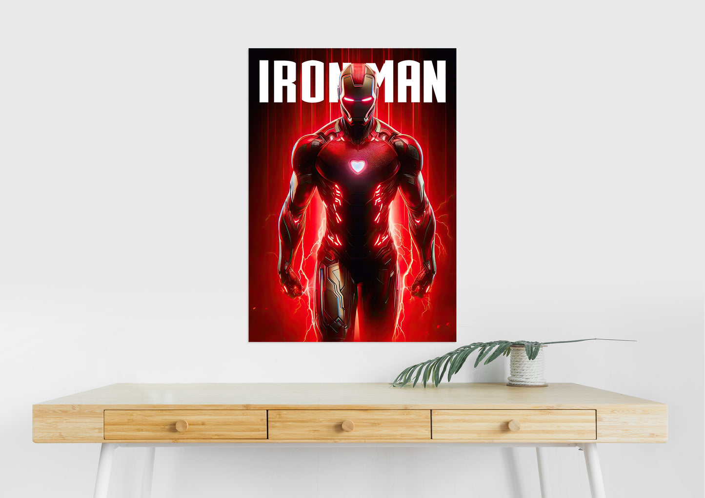 Iron Man Suit Poster | Marvel Wall Art | Arc Reactor Superhero Decor Lazywalls