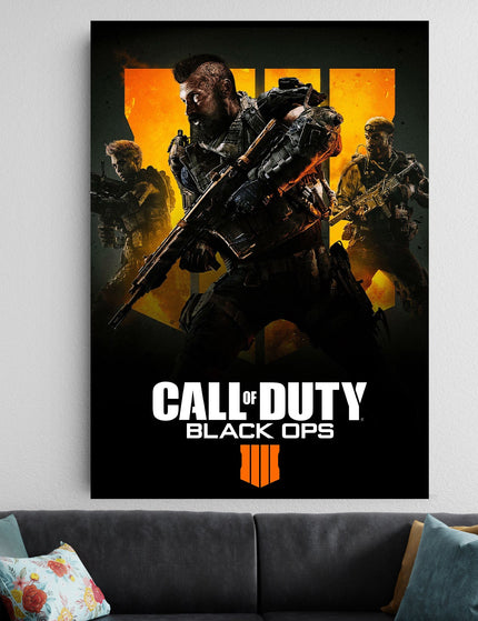 Call of Duty Black Ops 4 Poster | Action Gaming Wall Art Decor Lazywalls