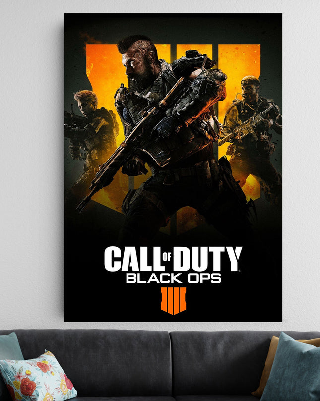 Call of Duty Black Ops 4 Poster | Action Gaming Wall Art Decor Lazywalls