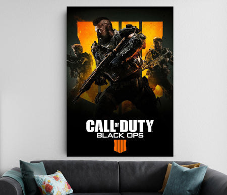 Call of Duty Black Ops 4 Poster | Action Gaming Wall Art Decor Lazywalls