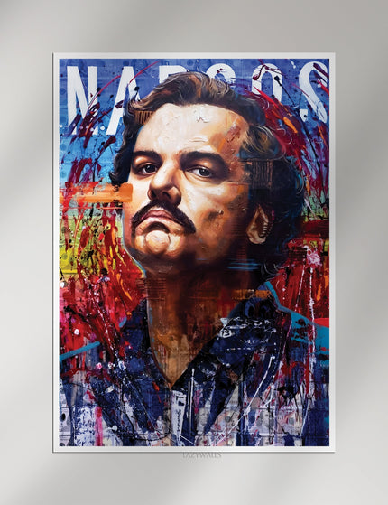 Pablo Escobar Narcos Graffiti Poster | Kingpin Wall Art Lazywalls