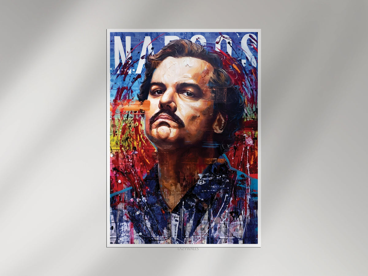 Pablo Escobar Narcos Graffiti Poster | Kingpin Wall Art Lazywalls
