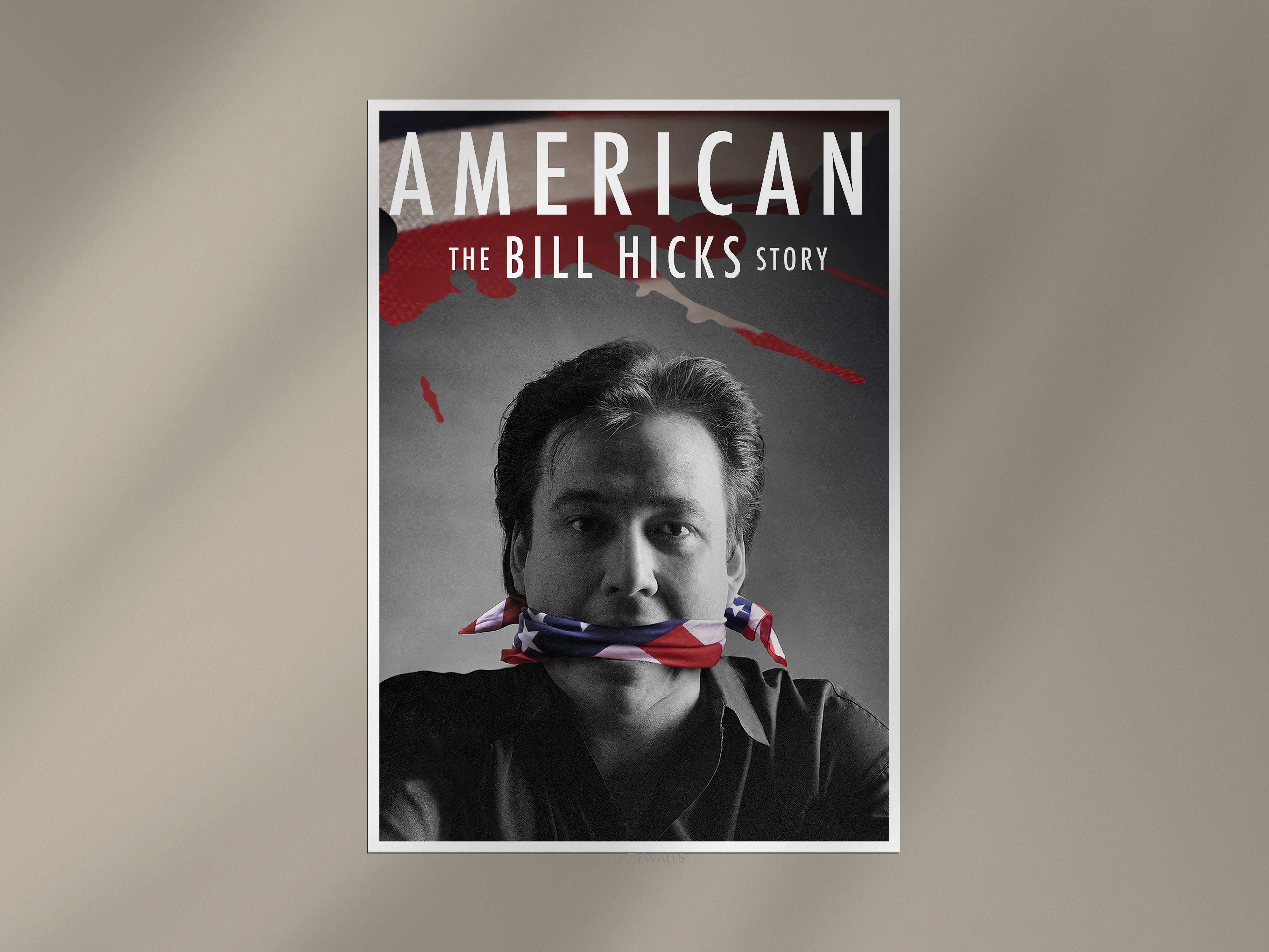 American – The Bill Hicks Story Inspired Poster | Political Biography Wall Art Print Lazywalls