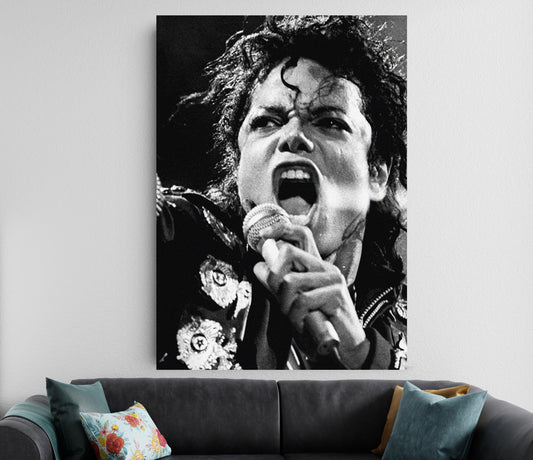 Michael Jackson Vintage Portrait Poster | Classic MJ Wall Art Lazywalls