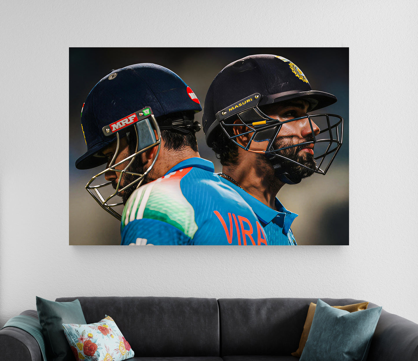 Virat Kohli & Rohit Sharma Poster | Team India Cricket Wall Art Lazywalls