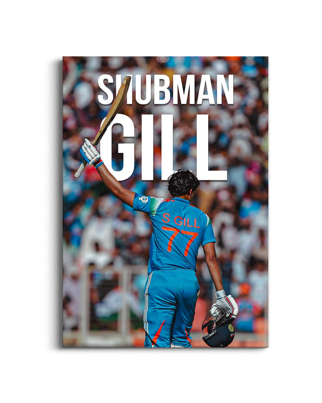 Shubman Gill Poster | Indian Cricket Star Wall Art Lazywalls