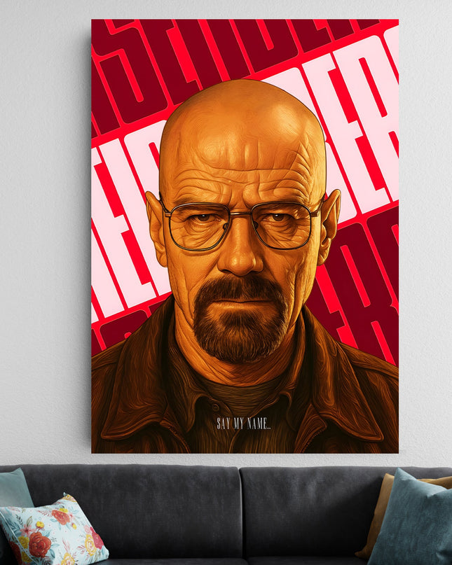 Walter White Poster | Breaking Bad | Heisenberg Aesthetic Room Decor Lazywalls
