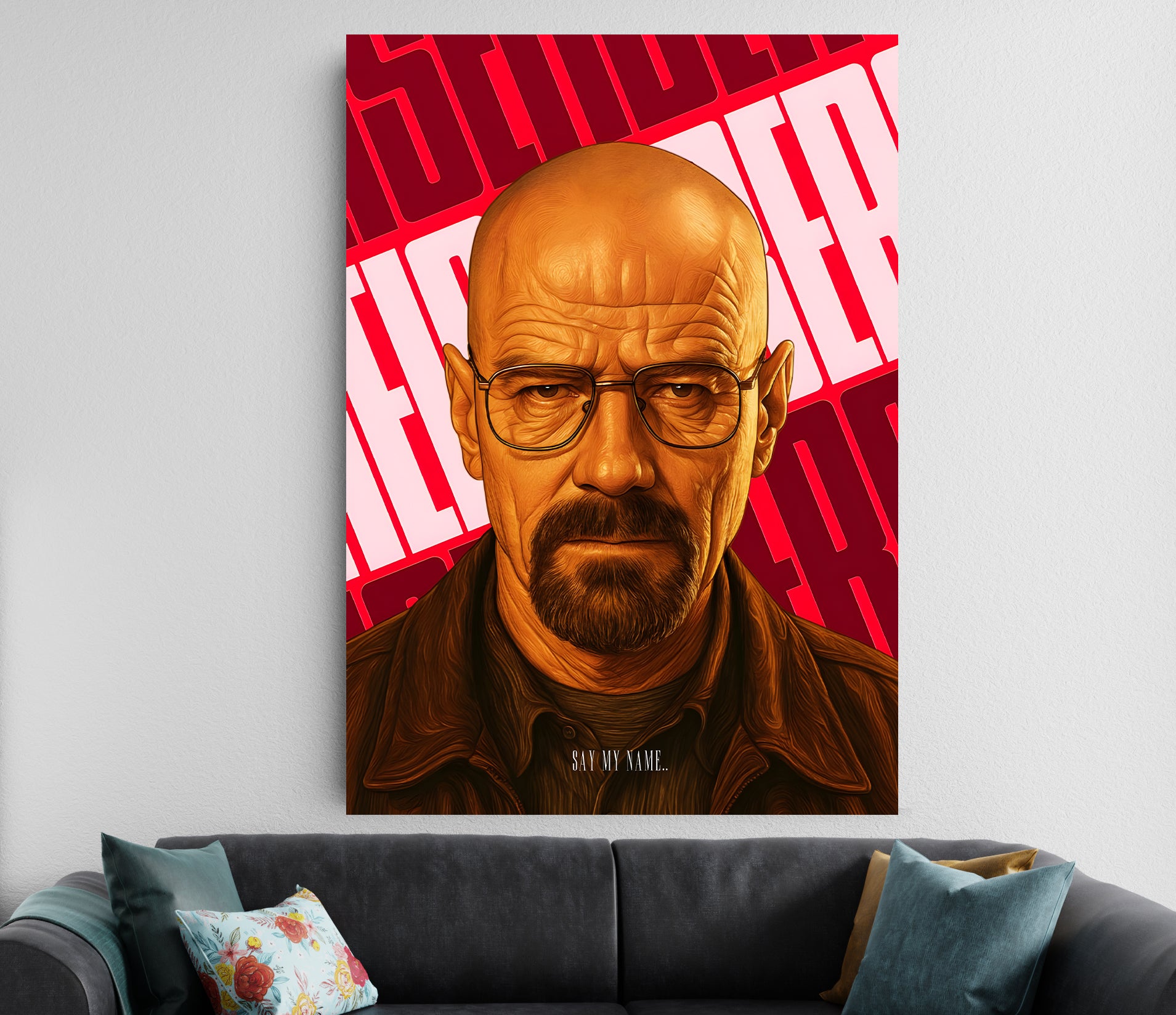 Walter White Poster | Breaking Bad | Heisenberg Aesthetic Room Decor Lazywalls