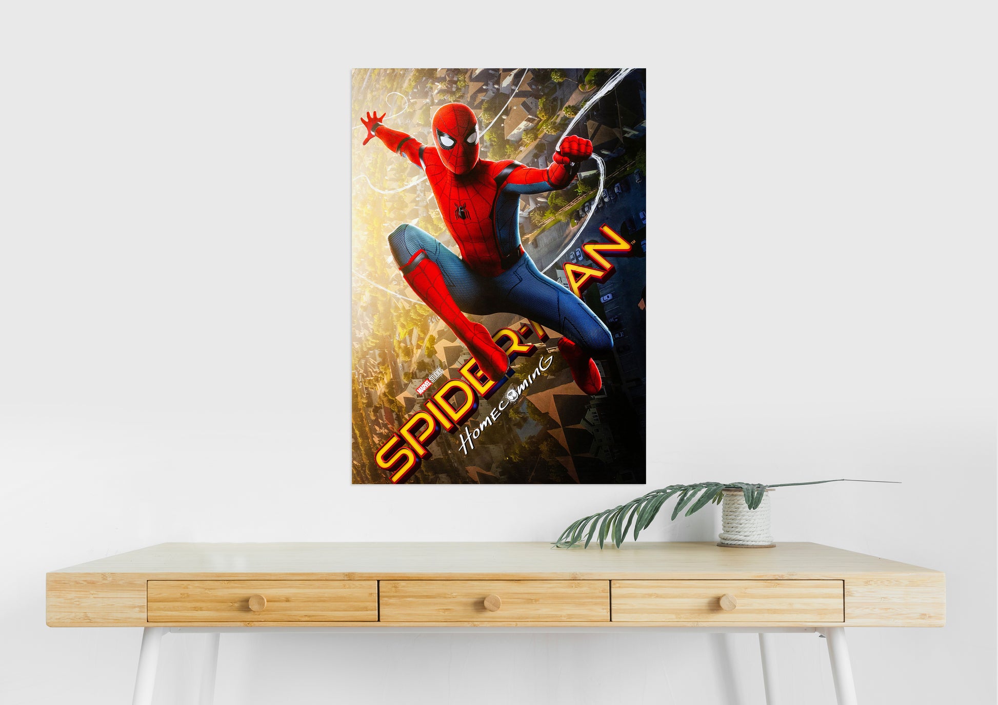Spider Man Homecoming Swing Poster | Marvel | Spiderman Action Wall Art Lazywalls