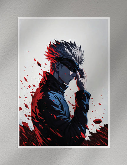 Gojo Satoru Anime Poster | Jujutsu Kaisen Wall Art Print Lazywalls