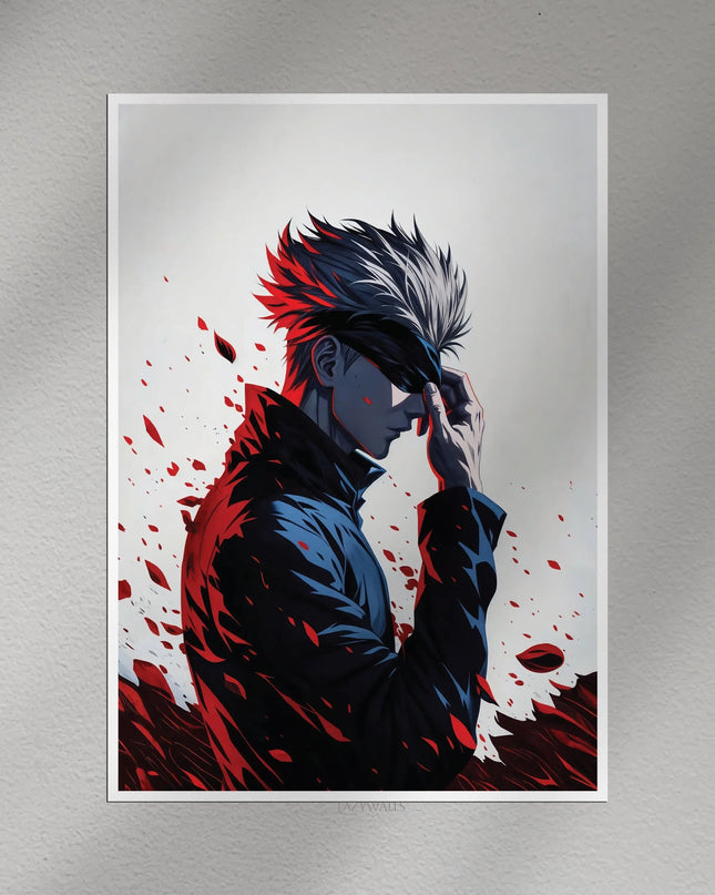 Gojo Satoru Anime Poster | Jujutsu Kaisen Wall Art Print Lazywalls