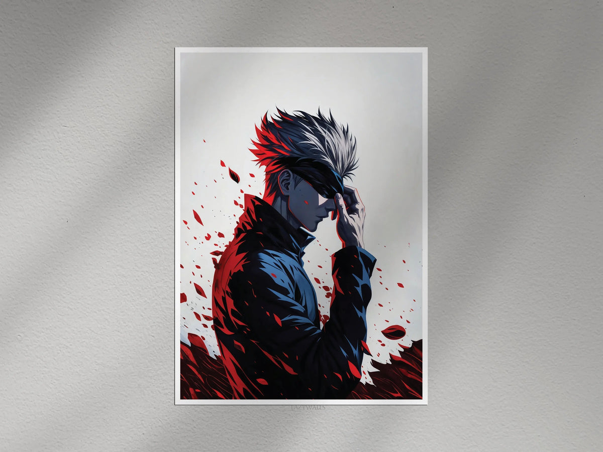 Gojo Satoru Anime Poster | Jujutsu Kaisen Wall Art Print Lazywalls