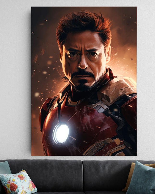 Iron Man Poster | Marvel Avengers Wall Art | Tony Stark Room Decor Lazywalls