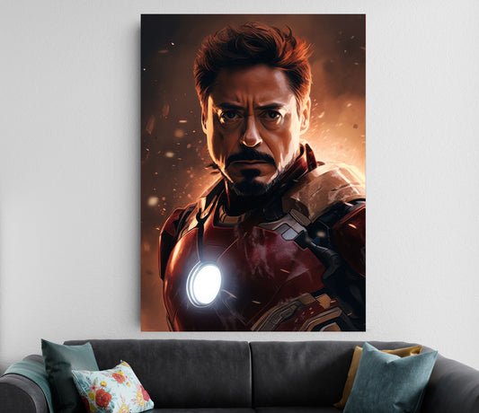 Iron Man Poster | Marvel Avengers Wall Art | Tony Stark Room Decor Lazywalls