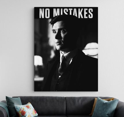 Thomas Shelby | No Mistakes Poster | Peaky Blinders TV Series Poster Lazywalls