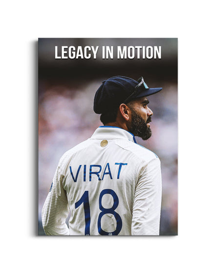 Virat Kohli “Legacy in Motion” Poster | Indian Cricket Wall Art Lazywalls