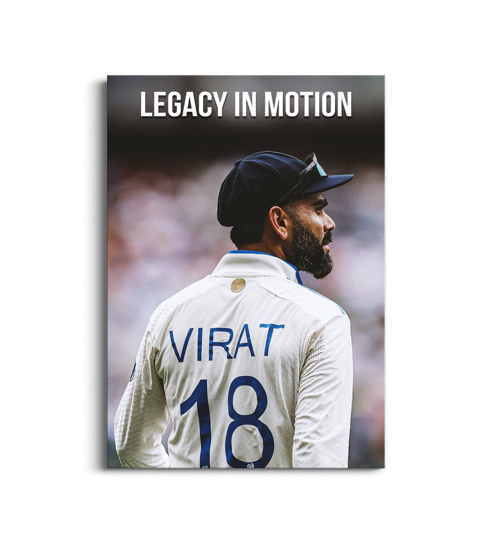 Virat Kohli “Legacy in Motion” Poster | Indian Cricket Wall Art Lazywalls