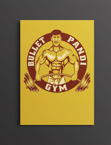 Bullet Pandi Gym Poster | Funny Tamil Gym Meme Wall Art Lazywalls