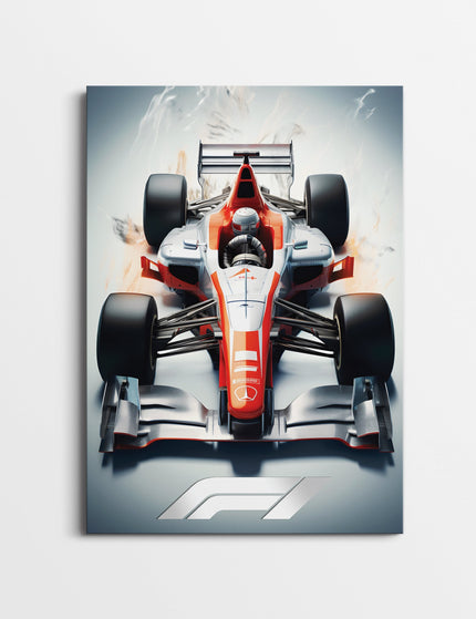 Formula 1 Race Car Poster | Modern Motorsport Wall Art Lazywalls