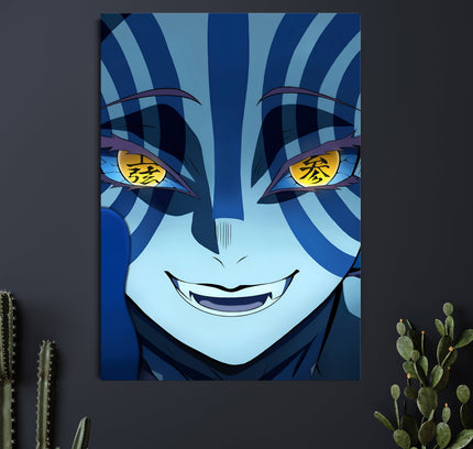 Akaza Upper Moon Demon Poster | Demon Slayer Anime Wall Art Lazywalls