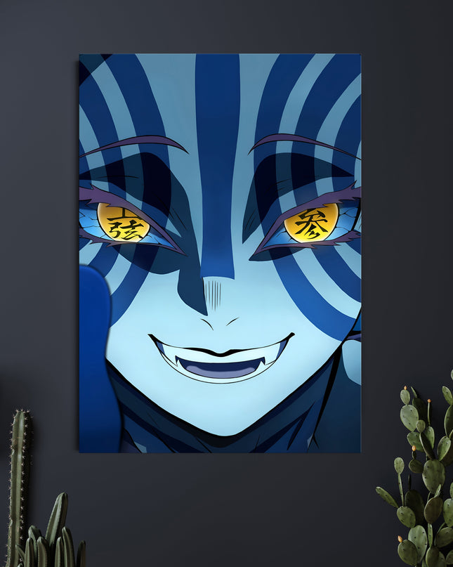 Akaza Upper Moon Demon Poster | Demon Slayer Anime Wall Art Lazywalls