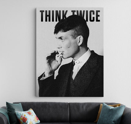 Thomas Shelby Smoking Poster | Peaky Blinders TV Series Poster Lazywalls