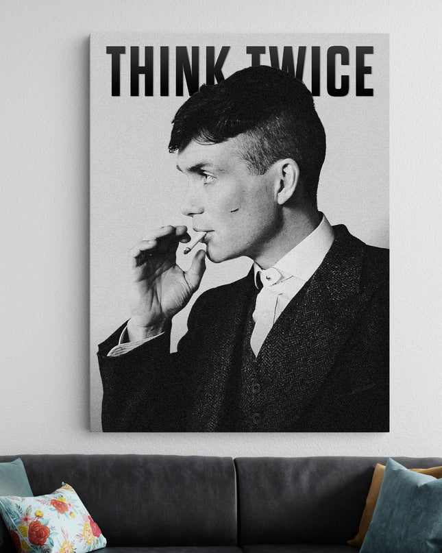 Thomas Shelby Smoking Poster | Peaky Blinders TV Series Poster Lazywalls
