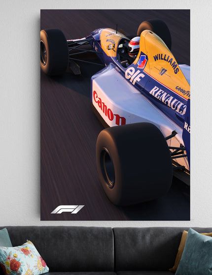 Williams F1 Race Car Poster | Formula 1 Motorsport Wall Art Lazywalls
