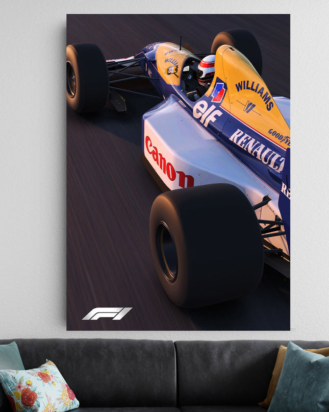Williams F1 Race Car Poster | Formula 1 Motorsport Wall Art Lazywalls