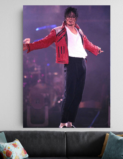 Michael Jackson Red Jacket Poster | Iconic MJ Dance Wall Art Lazywalls