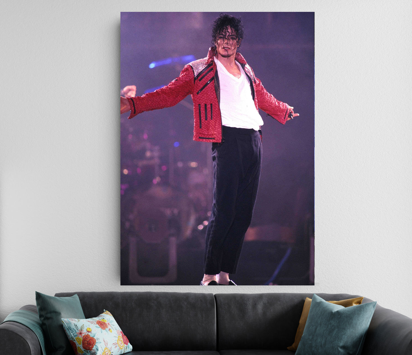 Michael Jackson Red Jacket Poster | Iconic MJ Dance Wall Art Lazywalls