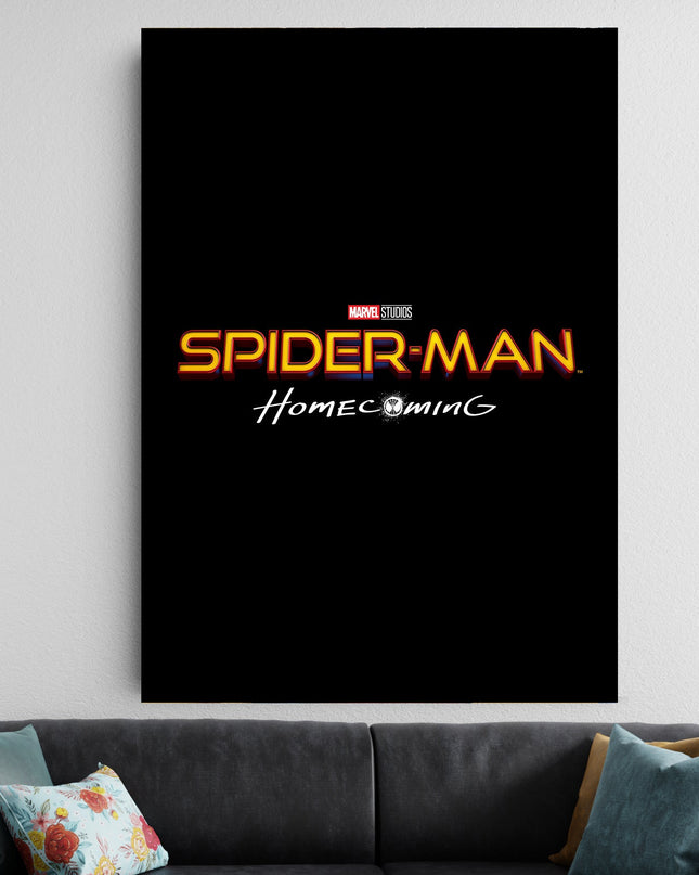 Spider Man Homecoming Logo Poster | Marvel Minimalist Wall Art Lazywalls