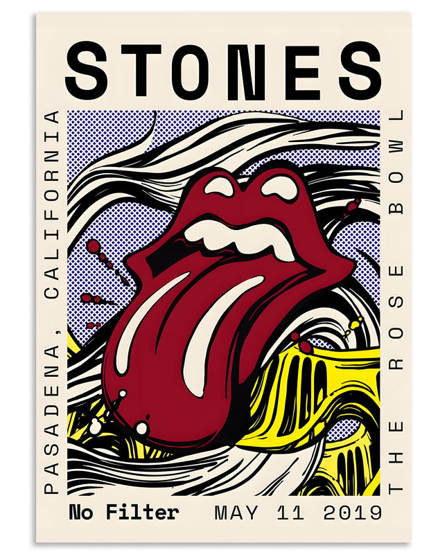Rolling Stones No Filter Poster Art Lazywalls