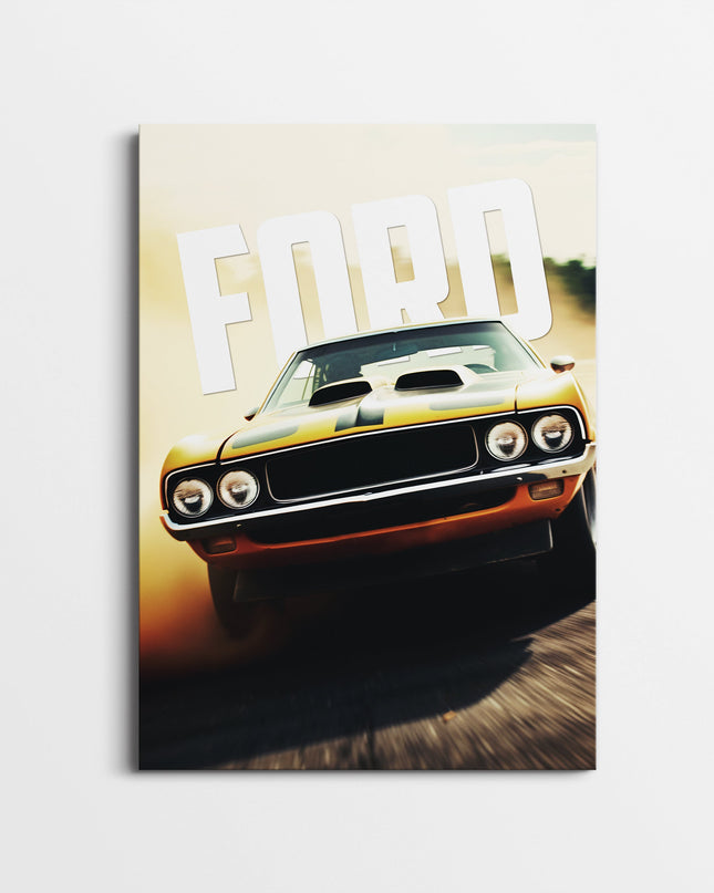 Classic Muscle Car Poster | Retro American Racing Wall Art Lazywalls