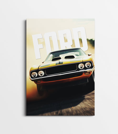 Classic Muscle Car Poster | Retro American Racing Wall Art Lazywalls
